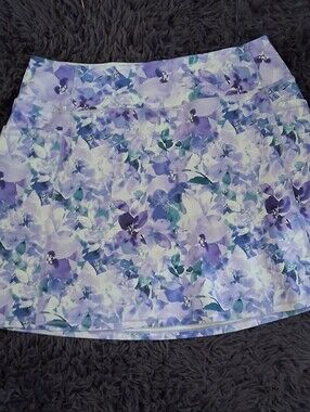 Skechers Lavender Floral Mini Skirt